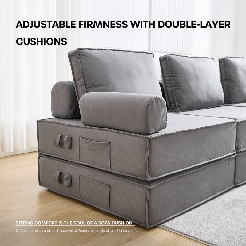 Causeuse Boneless, Gris
