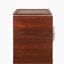 Table de chevet Mid-Century moderne, canapé à 2 tiroirs, table de bout en bois avec rangement en forme de losange-563078459