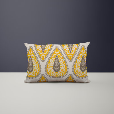 Paisley Outdoor Reversible Throw Pillow