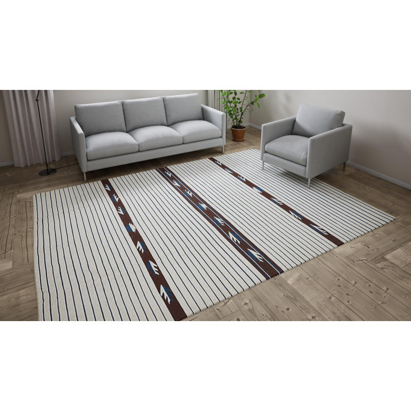 Ivory Traditional Tibetan Wool Rug - 8'4" x 11'6"