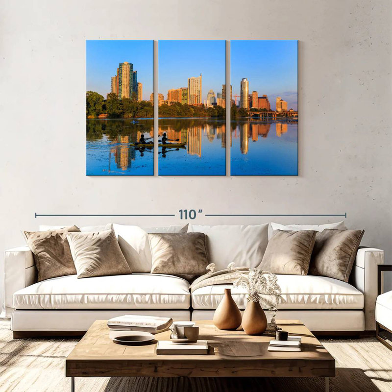 Sireci Austin Texas Downtown, 48" H x 74" W