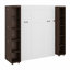 Lit escamotable mural Murphy avec portes de rangement-532309804