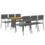 Jarrad 6 - Person Acacia Solid Wood Patio Dining Set Rectangular Table-2127852516-2142539449