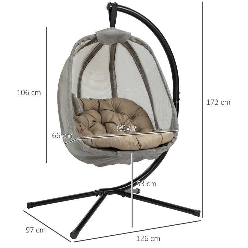 Nescatunga Porch Swing, Beige, Khaki