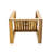 Wood Outdoor Lounging Solution - Chair, & Compact Side Table - Cushions For Long-Term Sun Exposure Comfort Fabric-1574942520