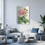 Ensemble de 1 tableau mural floral botanique rose rose-200239090