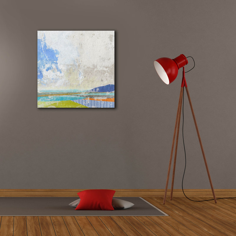 «Capri» par Suzanne Nicoll, art mural sur toile, 12 po x 12 po, H 26 po x l 26 po x P 1,5 po