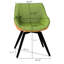 Table de salle à manger de style crème 63 po avec 4 chaises de conférence polyvalentes en polyuréthane, coussin épais et confortable, facile à installer et chaises, conception tendance, convient à divers styles d'intérieur