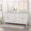 Meuble-lavabo 73 po avec comptoir en marbre et deux lavabos en céramique, 4 portes, 4 tiroirs-1467514130
