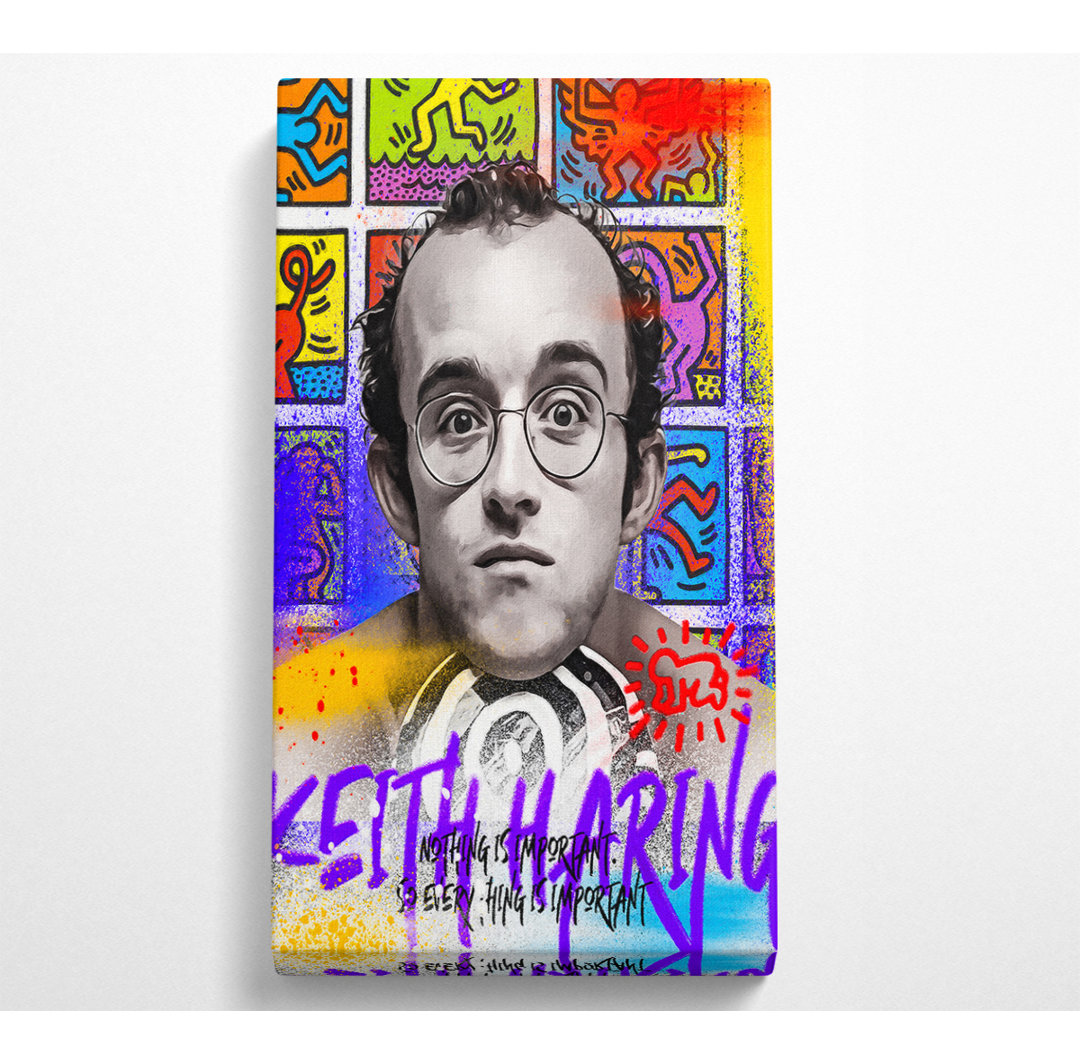 Haring Nothing Is Important - Kunstdrucke auf Leinwand - Wrapped Canvas