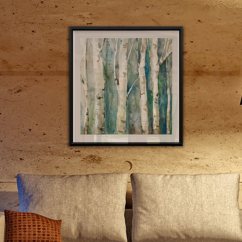 River Birch II, reproduction encadrée, H 26,5 po x l 26,5 po x P 1,5 po