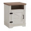 Table de chevet Farmhouse, table d'appoint avec porte de grange, table d'appoint moderne avec rangement pour chambre à coucher, bureau