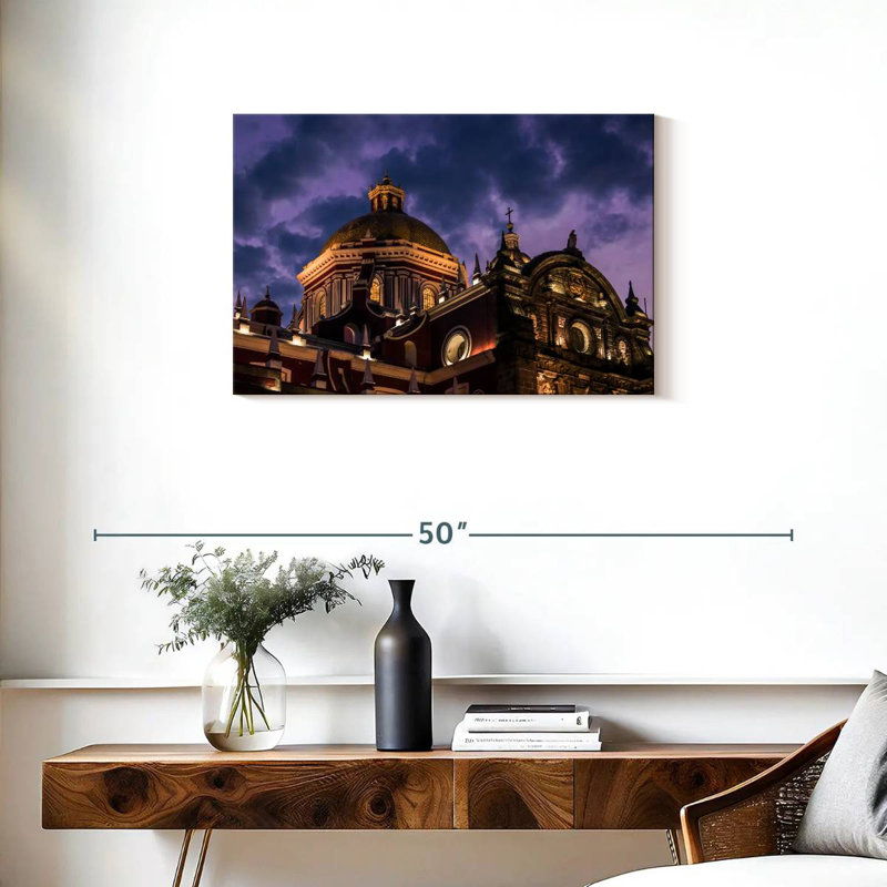 Adella Puebla Cathedral, 20" H x 30" W