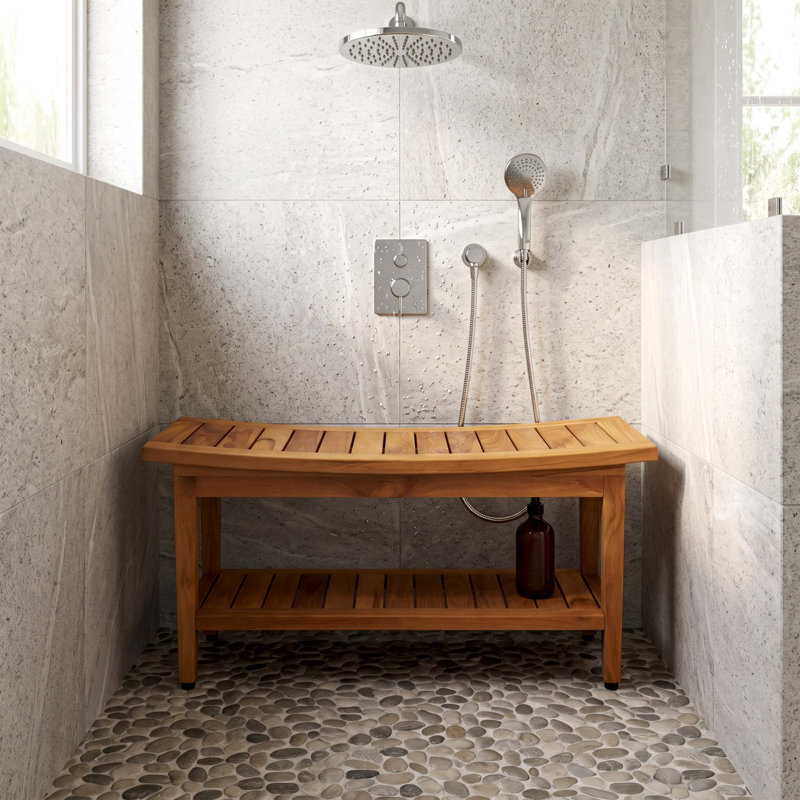 Maluku Shower Seat, 18" H x 24" W x 14" D
