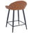 Hallam Upholstered Counter Stool with Metal Frame-1573737394