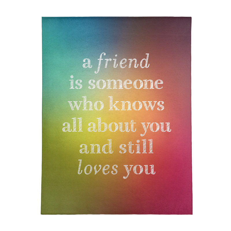Quotes Chenille Indoor Rug, Rectangle 5' x 7'