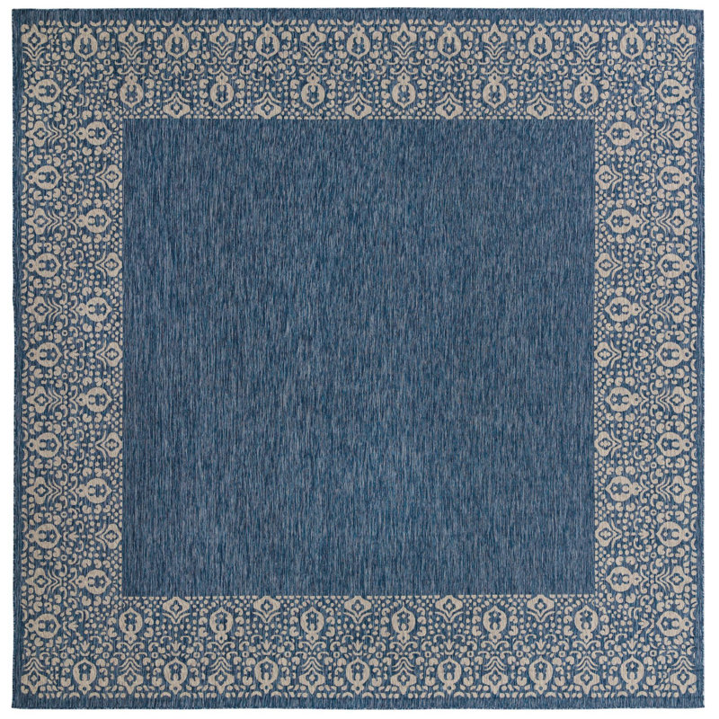 Tapis extérieur d'extérieur couleur mer, Carré 13 pi