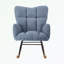 Chaise berçante capitonnée et rembourrée avec structure en métal-1785527968
