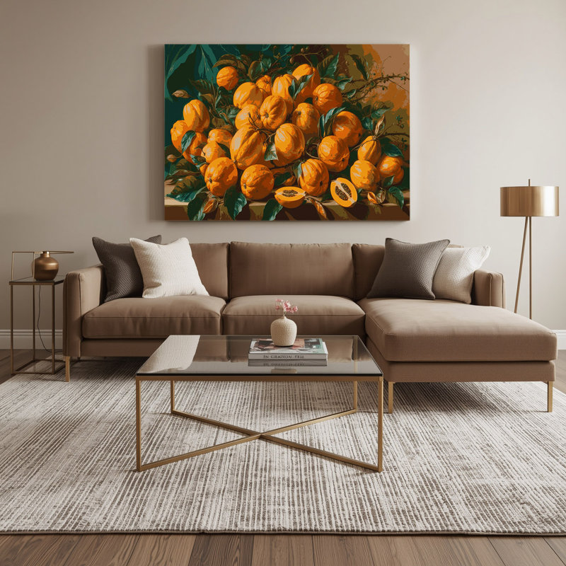 «Fruit Cocona Brown», art mural sur toile, H 12 po x l 18 po