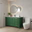 Meuble-lavabo autoportant 60 po avec lavabo simple et cadre en bois massif 60 po