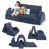 Similicuir bleu est en rupture de stock