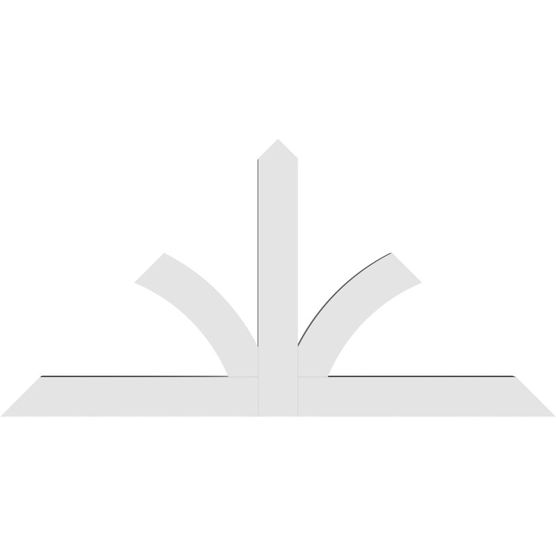 Support pour pignon en PVC de qualité architecturale Richland, H 42 po x l 84 po (pas: 12/12), P 4 po x F 6 po