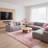 Soft pink plush area rug with non-slip backing-1435370898