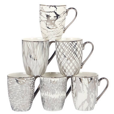 Mug, Coffee Mug, set of 6, 16 oz coffee mug, ceramic coffee mug, mug s –