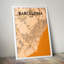 Barcelona City Map - No Frame Print-1447775593