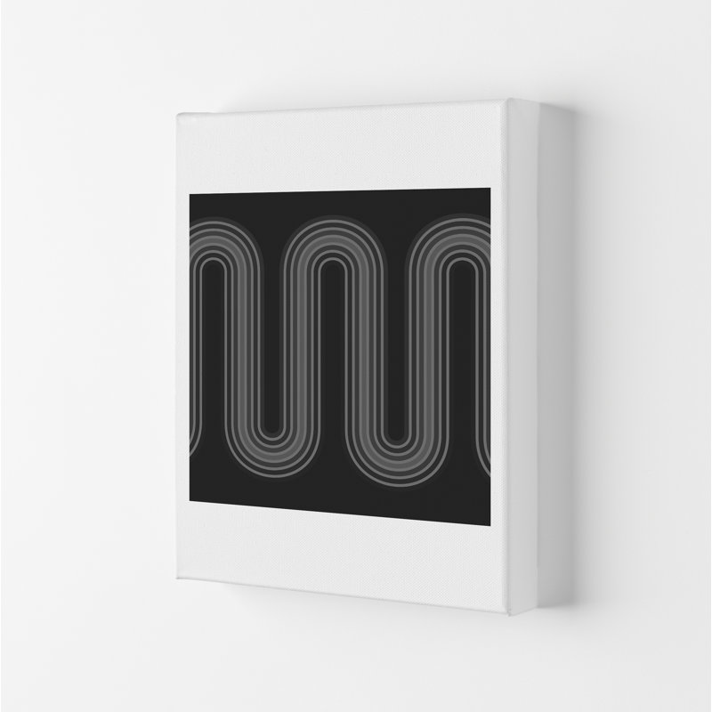 Black And White Line Art - Print, 84cm H x 59cm W x 1cm D, No Frame