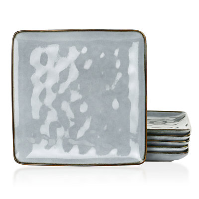  9.75'' Stoneware Square Dinner Plate (Set of 6)