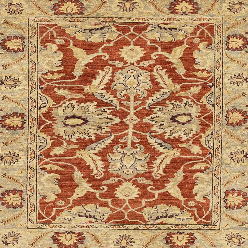 Abstract Indoor Rug, Square 6'