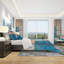 Ensemble de housse de couette Mid-Century moderne Modern Simply Blue - microfibre de polyester-38758317