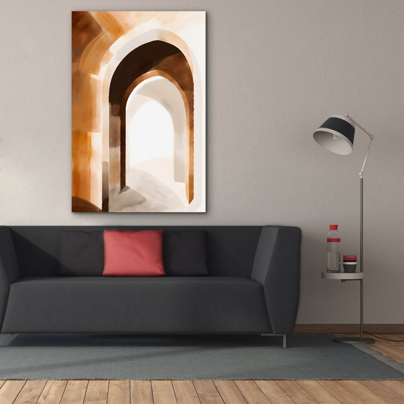 "Mid Century 6" par Petals Prints Design, H 60 po x l 40 po x P 1,5 po