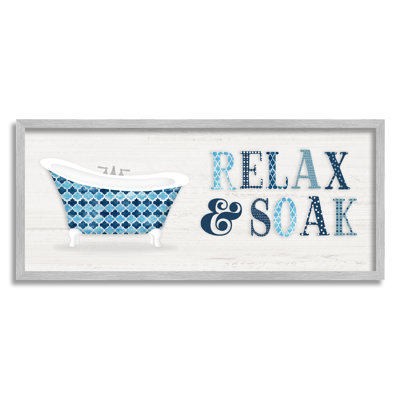 Enseigne de salle de bain Soak Relax