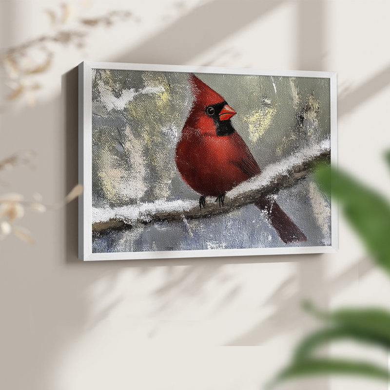 Chirstmas Art-XIII -Framed Print - Restickable, H 11 po x l 14 po, Blanc
