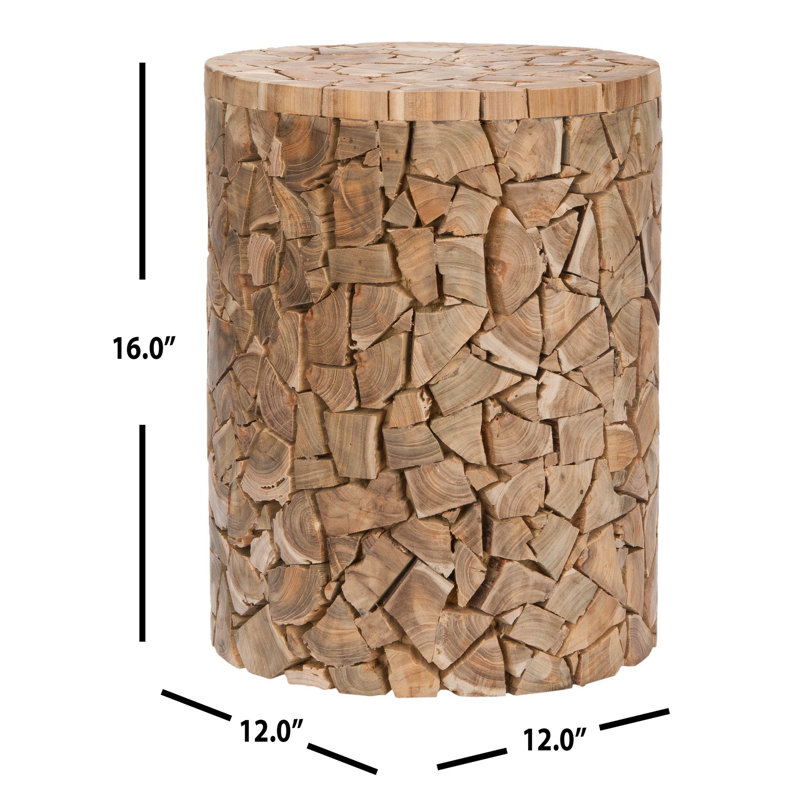 Tabouret d'appoint en bois massif