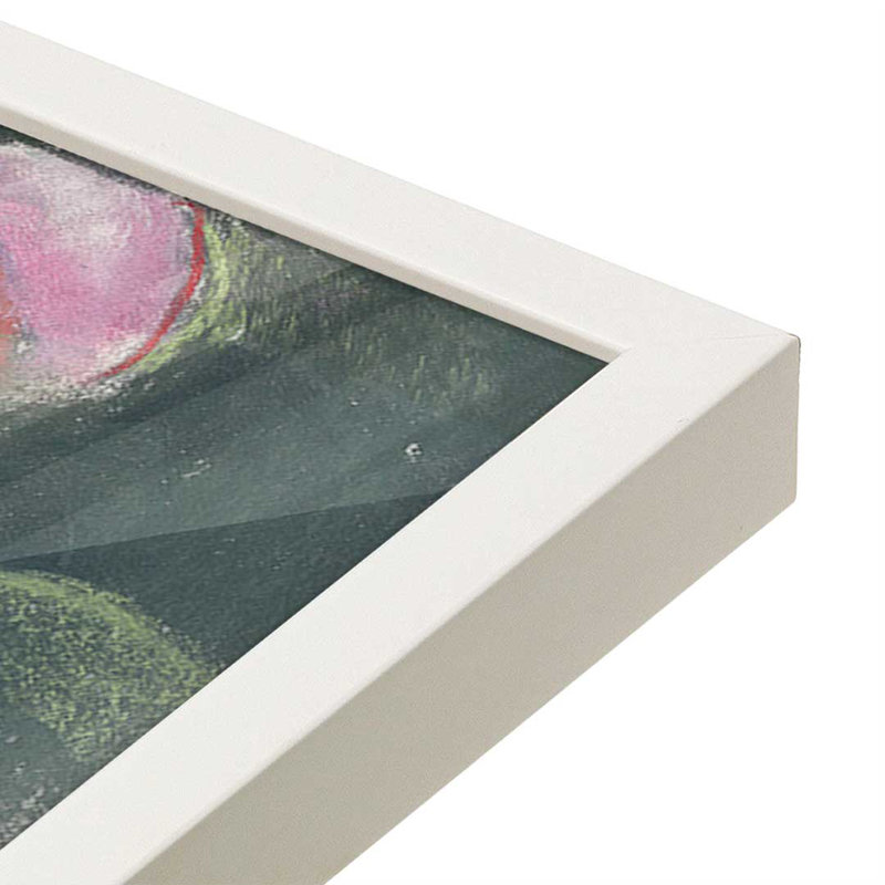 «Peony III» par Carol Rowan, reproduction d'art, H 12 po x l 12 po, Blanc