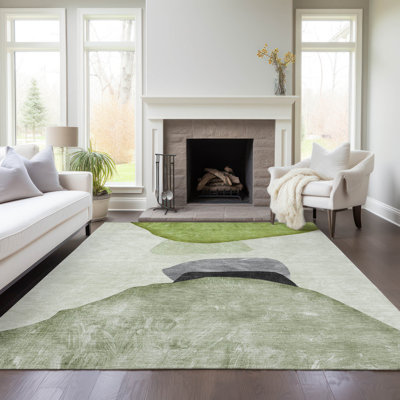 Meilani Abstract Machine Woven Polyester Rug 