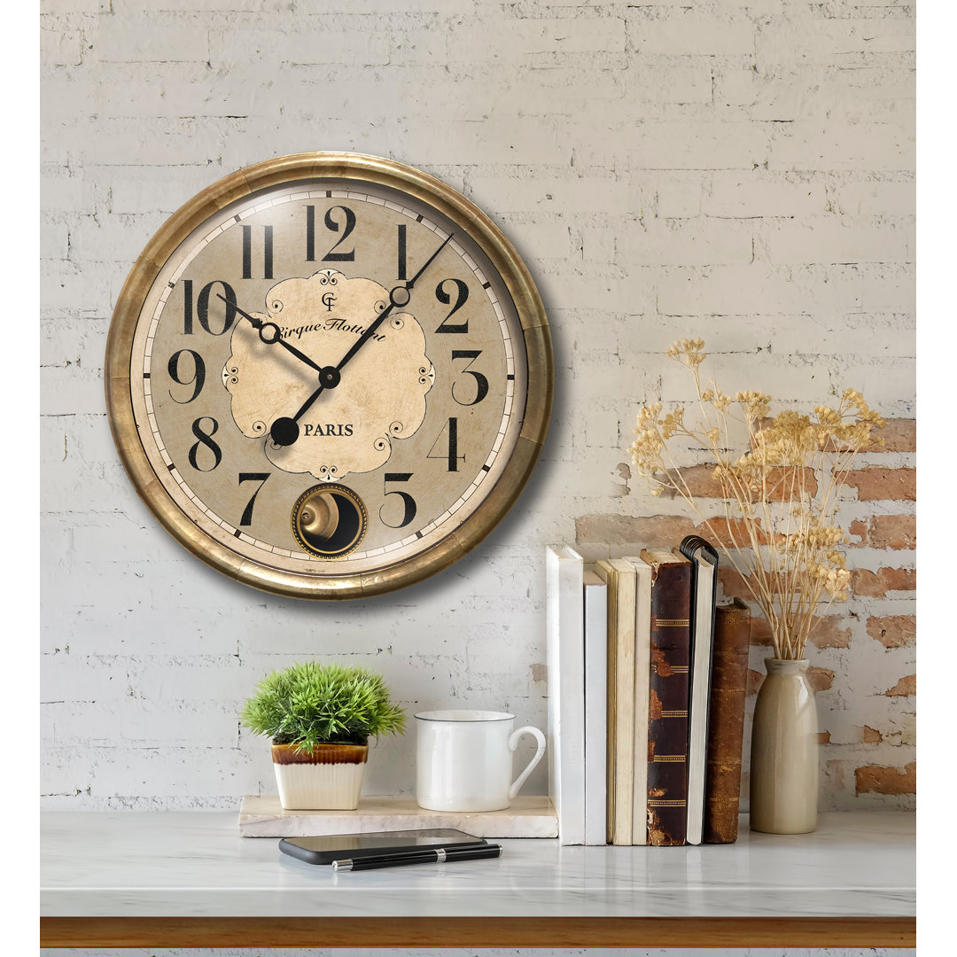 Darell Metal Wall Clock Alcott Hill® 