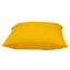 Coussin décoratif 20 "en coton jaune avec texture