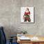  «Nostalgic Santa 1» par Ethan Harper, art mural sur toile, 20 po x 24 po