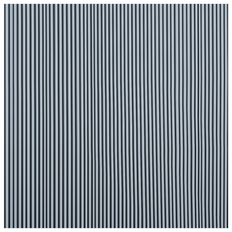 Tapis de bain vertical à rayures noires, L 24 po x L 17 po