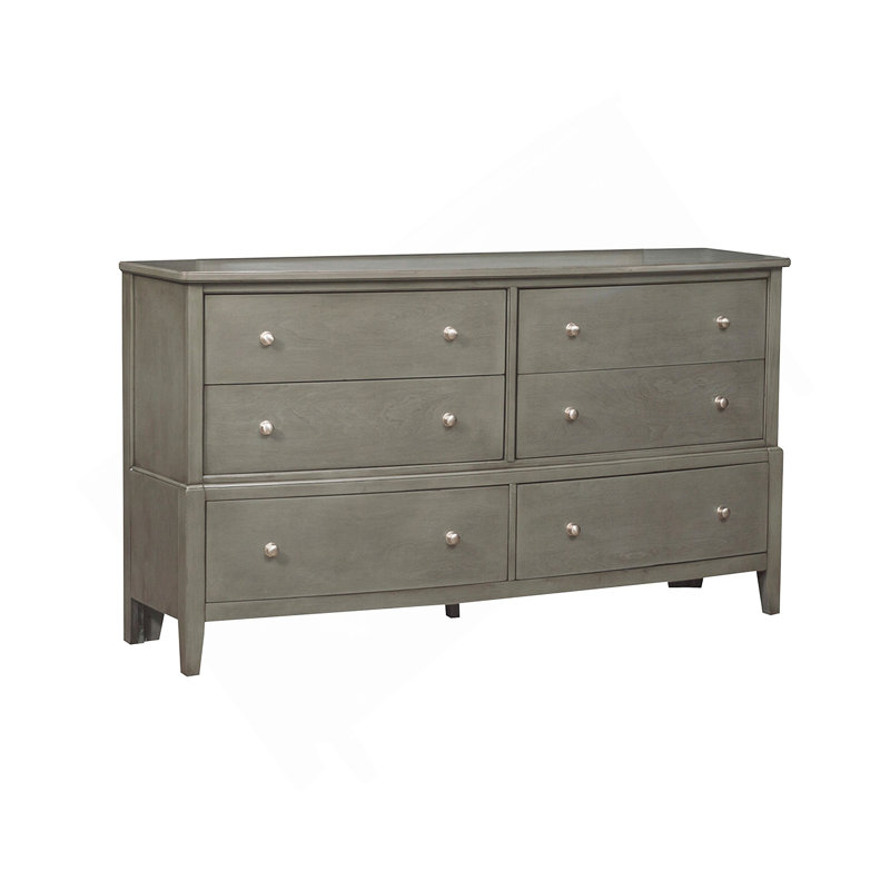 Meuble en bois de style transitionnel à finition grise avec tiroirs à billes 1 pièce, Gris