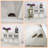 45" White Oak Storage Cabinet with 3 Mirrored Acrylic Doors, Adjustable Shelves Buffet Sideboard for Living/Dining Room, Kitchen-392626166