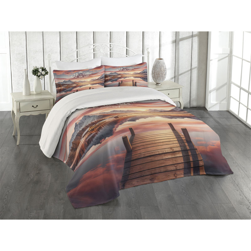 Polyester Coverlet, King Coverlet + 2 Standard Shams