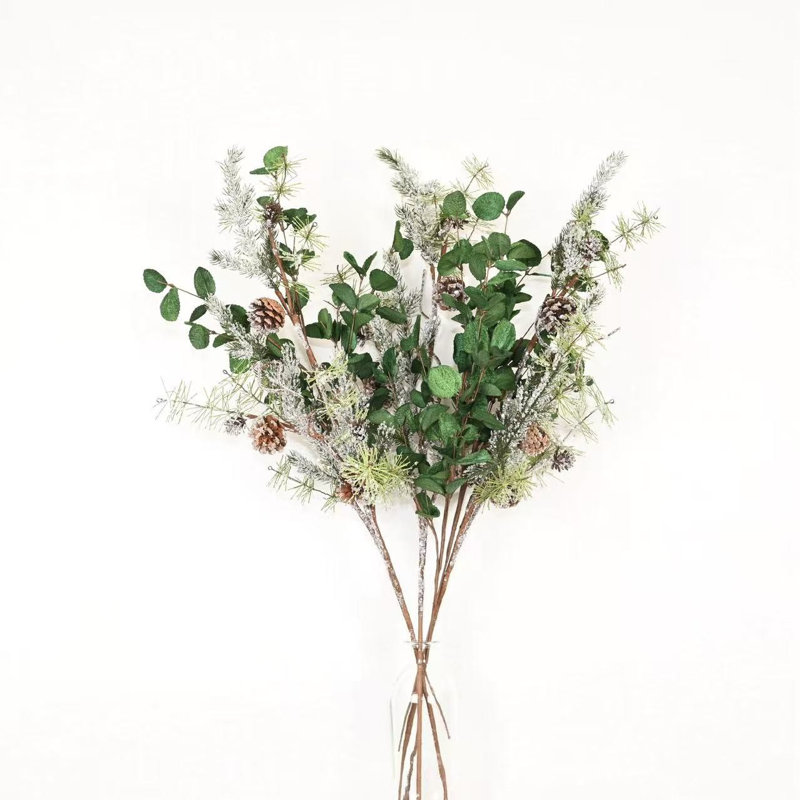 Branches de pin d'eucalyptus artificiel 36 po 36 po, Green