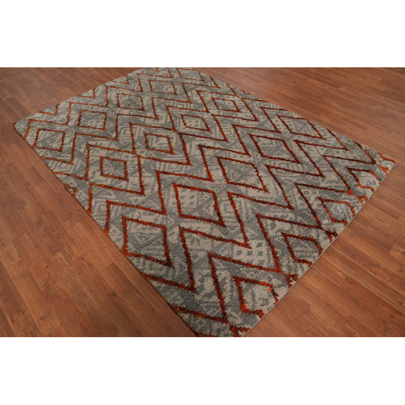 Geometric Moroccan Room Size Area Rug 5x8