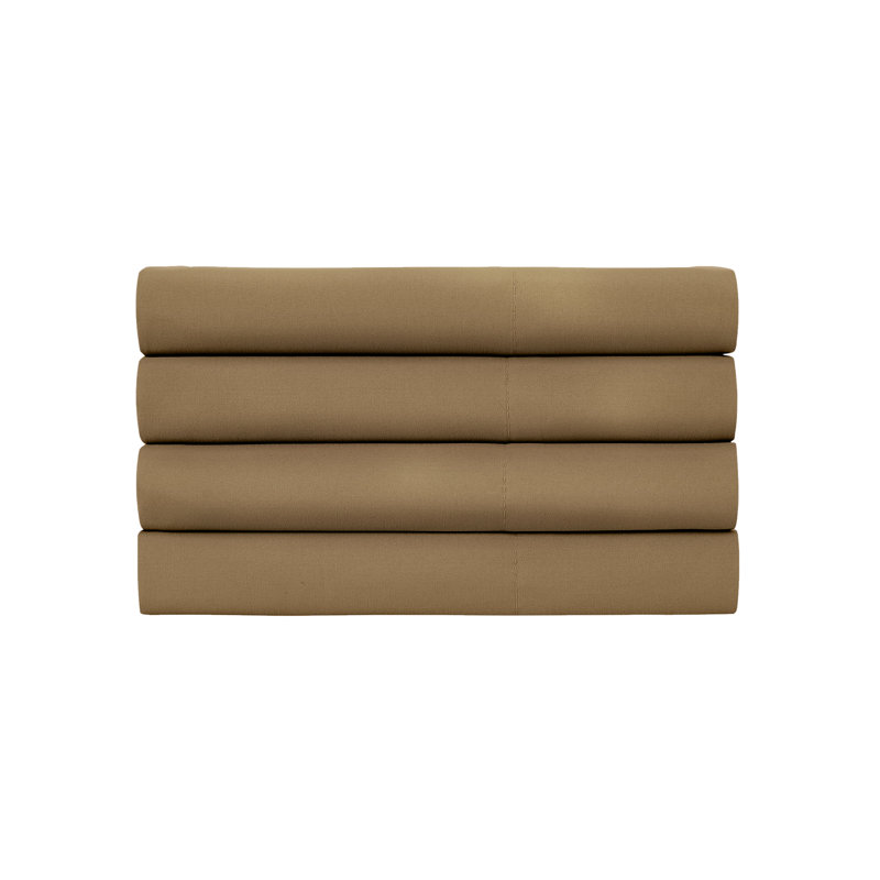 Quatre taies d'oreiller en microfibre Vilano Springs de Southshore Fine Linens, Très grand, Taupe