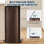Poubelle de cuisine de 8 gallons (30 L), poubelle en acier inoxydable avec poubelle intérieure, poubelle avec couvercle à fermeture en douceur, poubelle rectangulaire pour salle de bain, cuisine, salon, noir